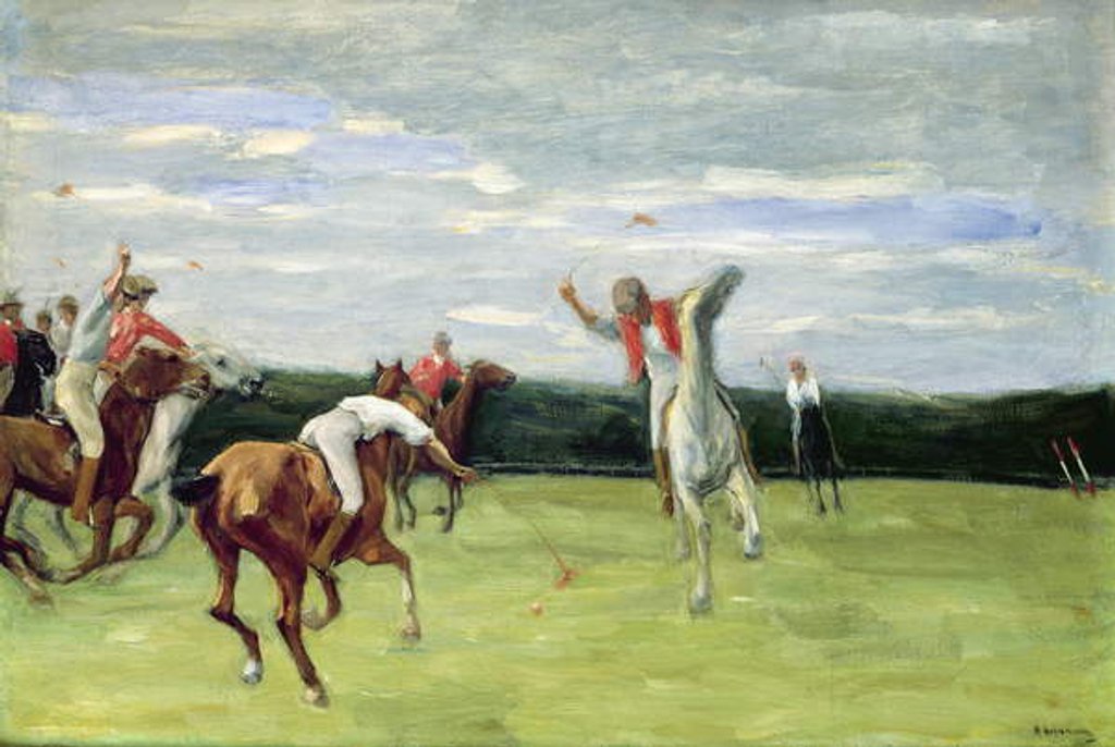 Detail of Polo player in Jenischpark, Hamburg, 1903 by Max Liebermann
