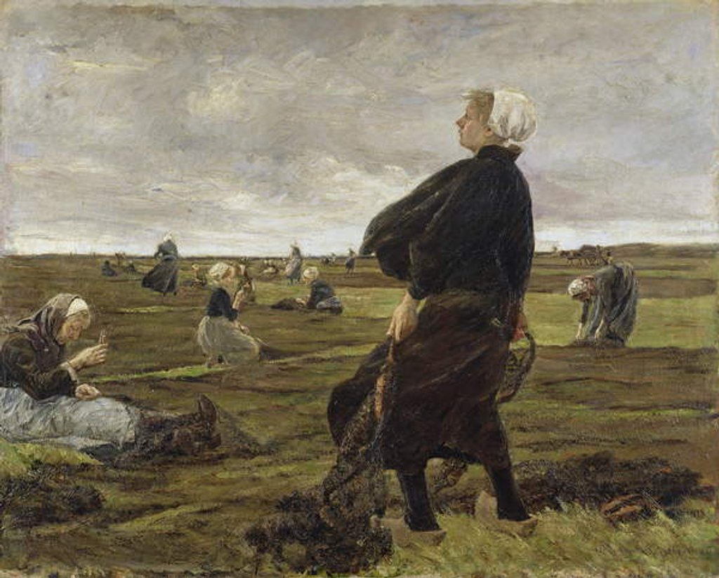 Detail of Repairing the Nets, 1889 by Max Liebermann