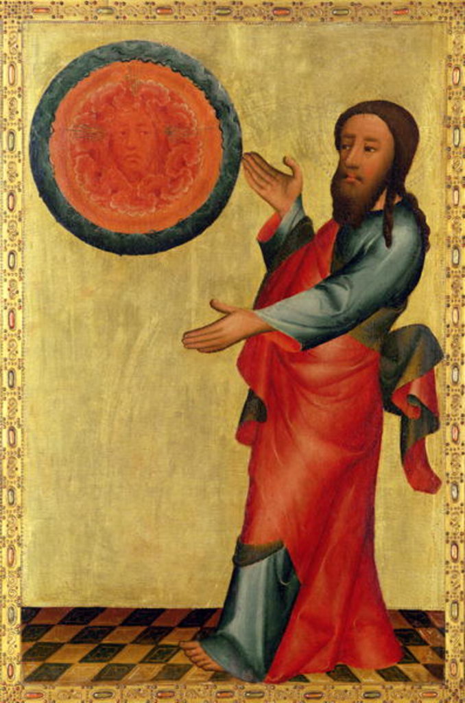 Detail of The Division of the Waters from the High Altar of St. Peter's in Hamburg, the Grabower Altar, 1383 by Master Bertram of Minden