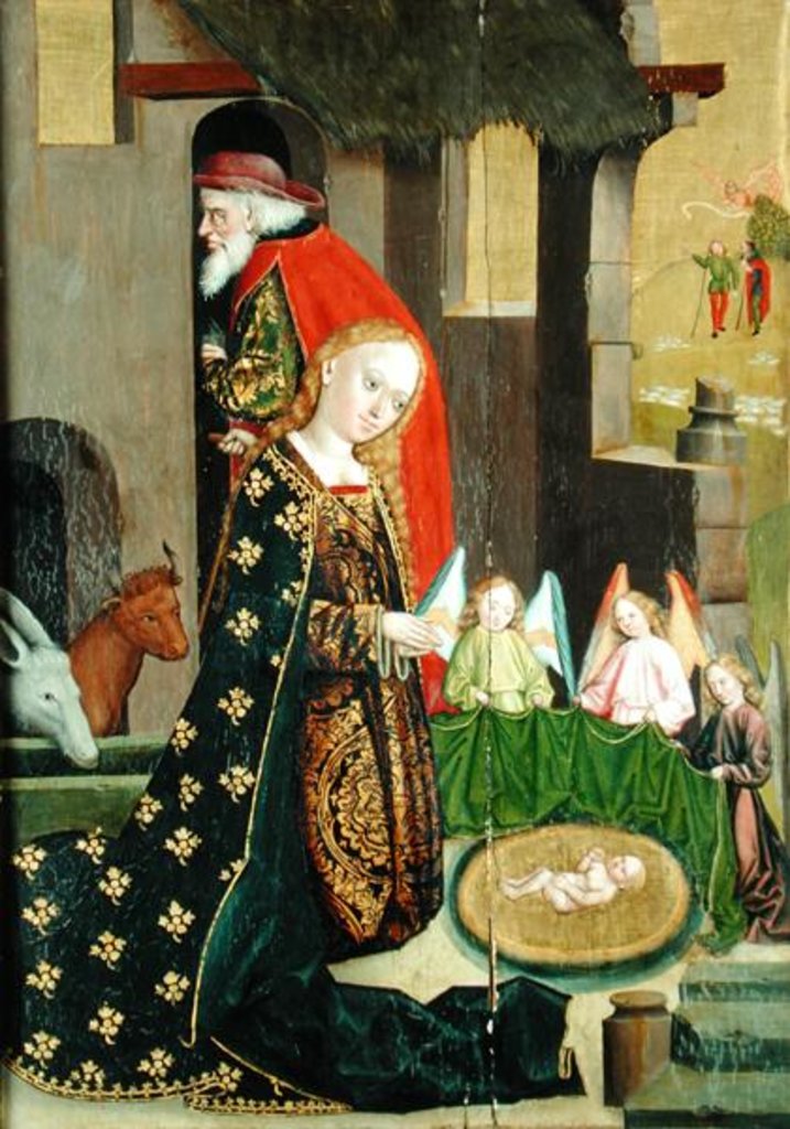 Detail of Nativity by Absolon Stumme