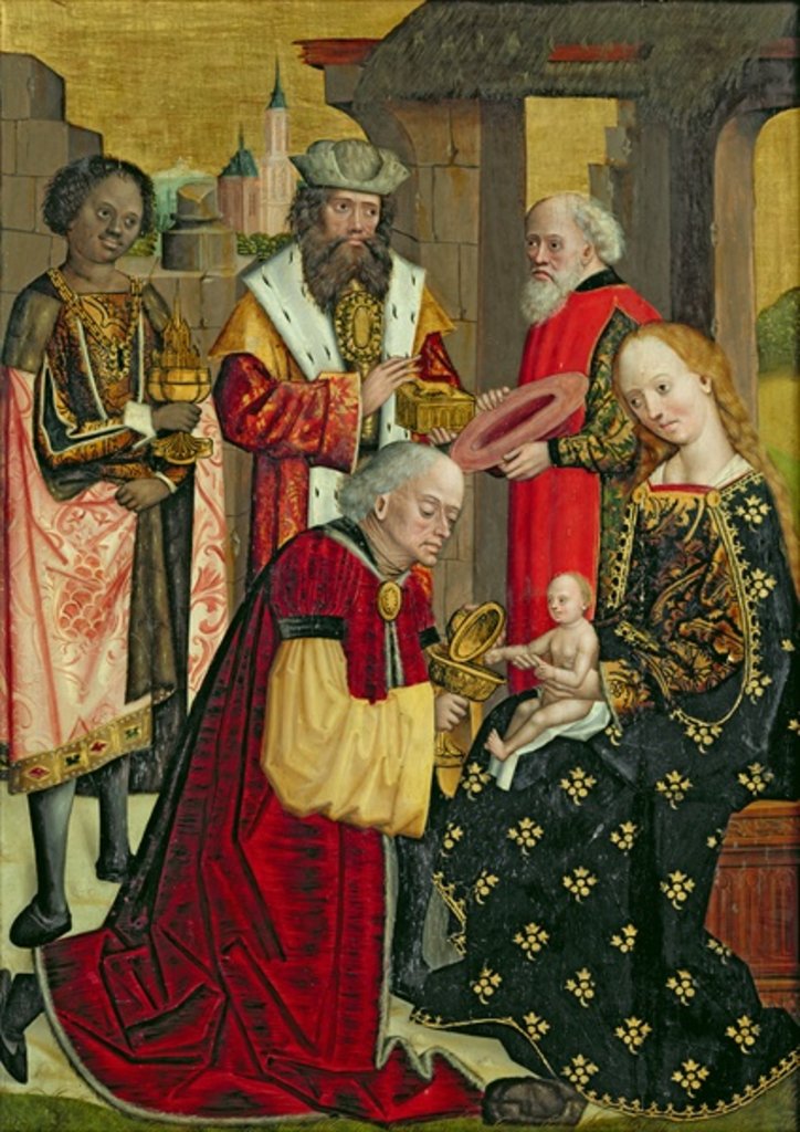 Detail of The Adoration of the Magi by Absolon Stumme