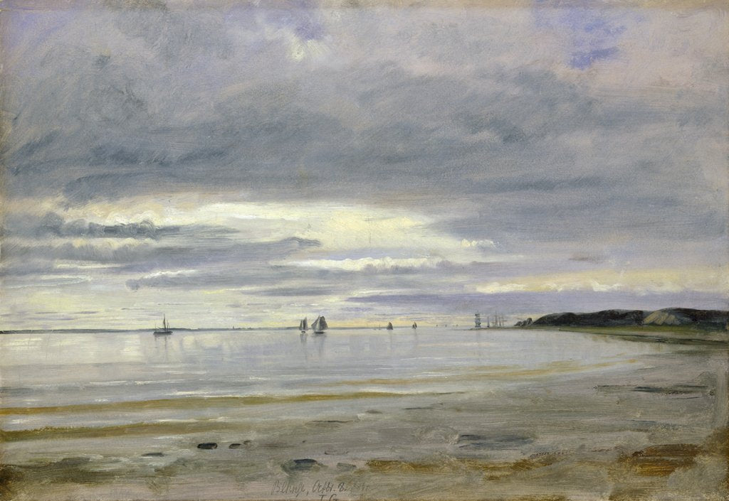 Detail of The Beach at Blankenese, 8th October 1842 by Jacob Gensler