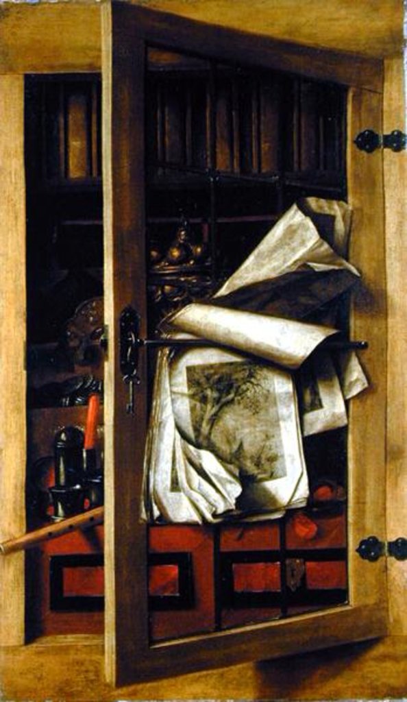 Detail of Cupboard by Franciscus Gysbrechts