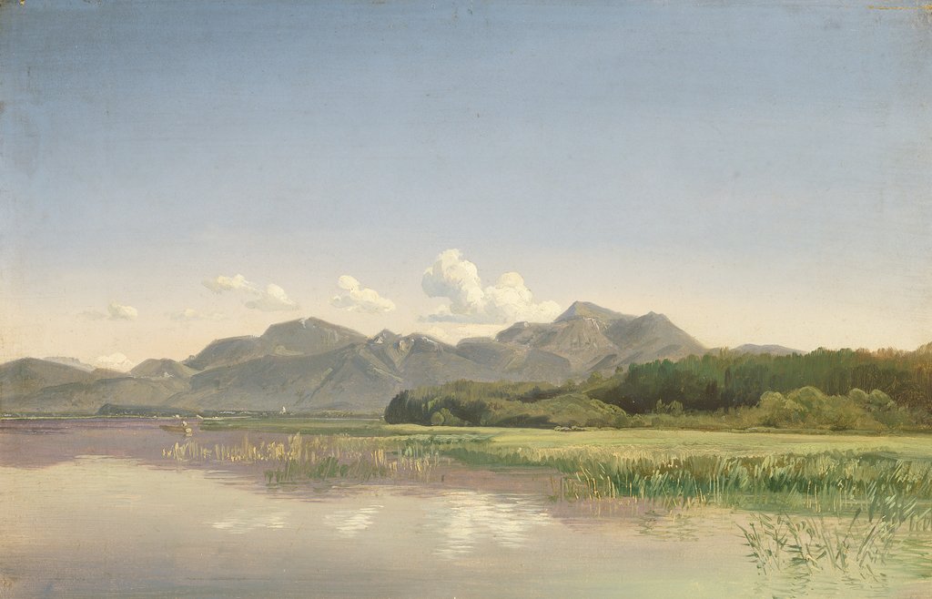 Detail of The Chiemsee at Stock by Johann Beckmann