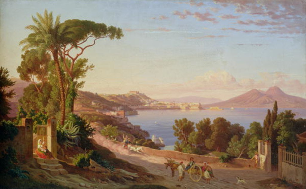 Detail of View of Naples by Carl Wilhelm Goetzloff