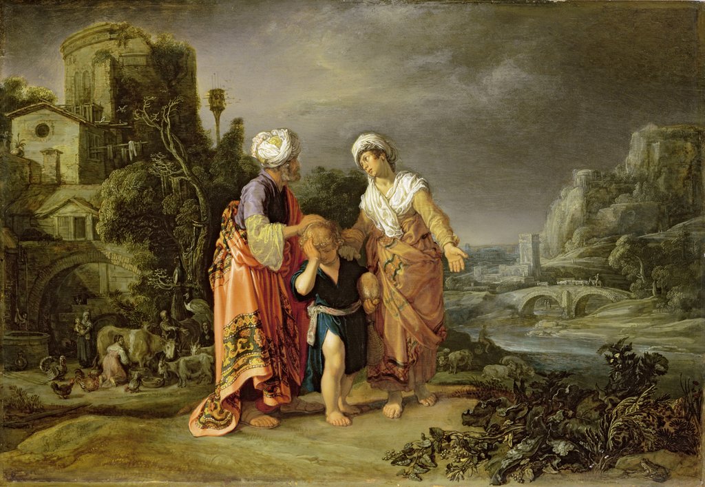 Detail of The Expulsion of Hagar by Pieter Lastman