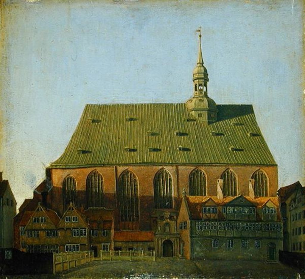 Detail of St. John's, Hamburg, 1829 by Julius Oldach