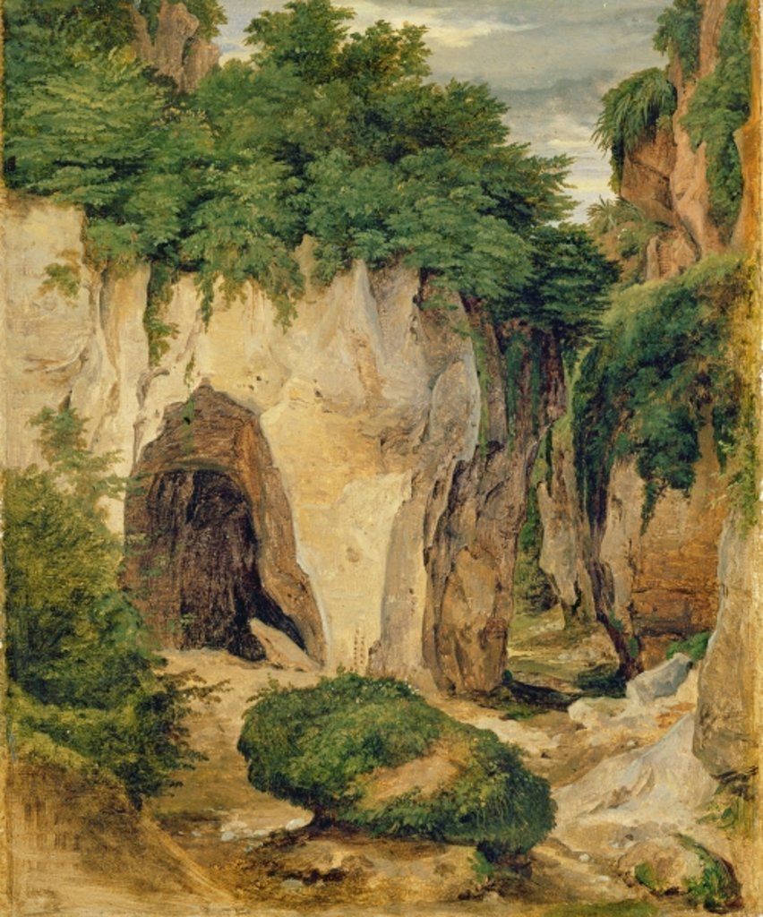 Detail of Rocks at Sorrento, 1823 by Heinrich Reinhold