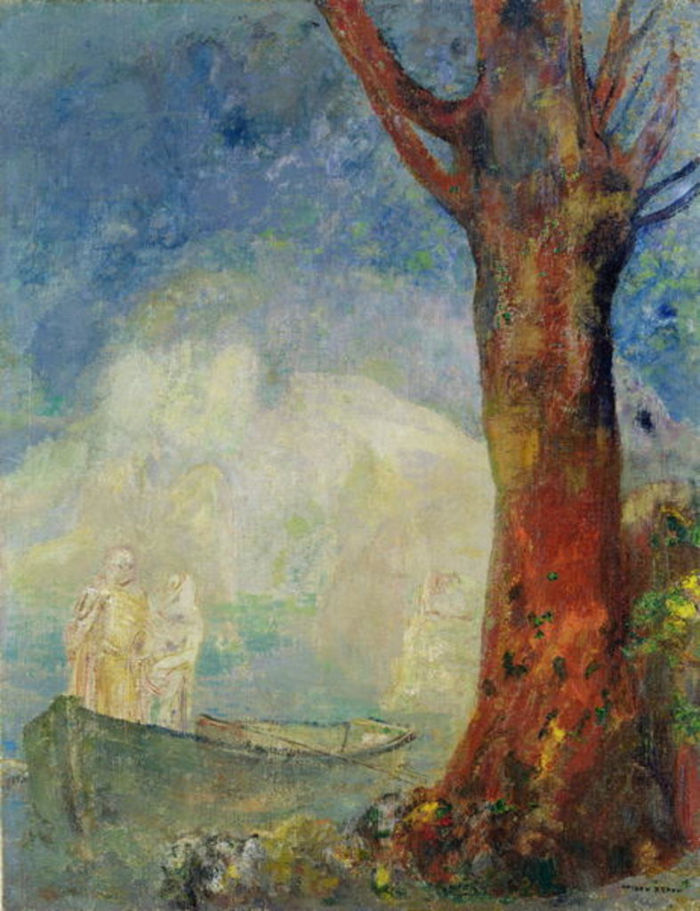 Detail of The Barque by Odilon Redon