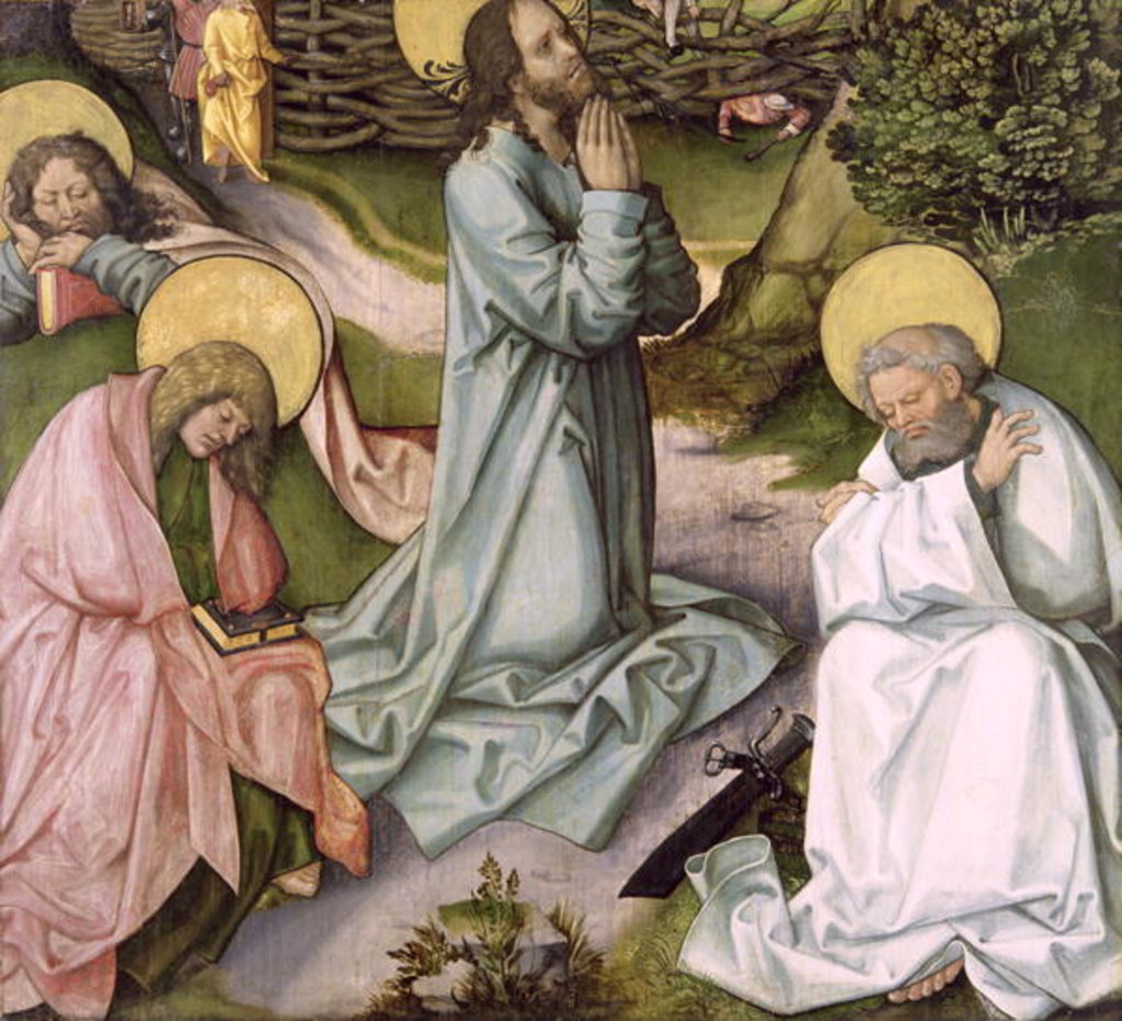 Detail of Christ in Gethsemane by Hans Leonard Schaufelein