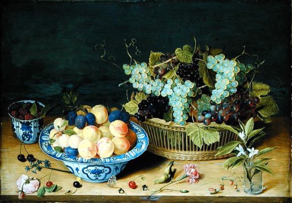 Detail of Still Life with Fruit by Isaac Soreau