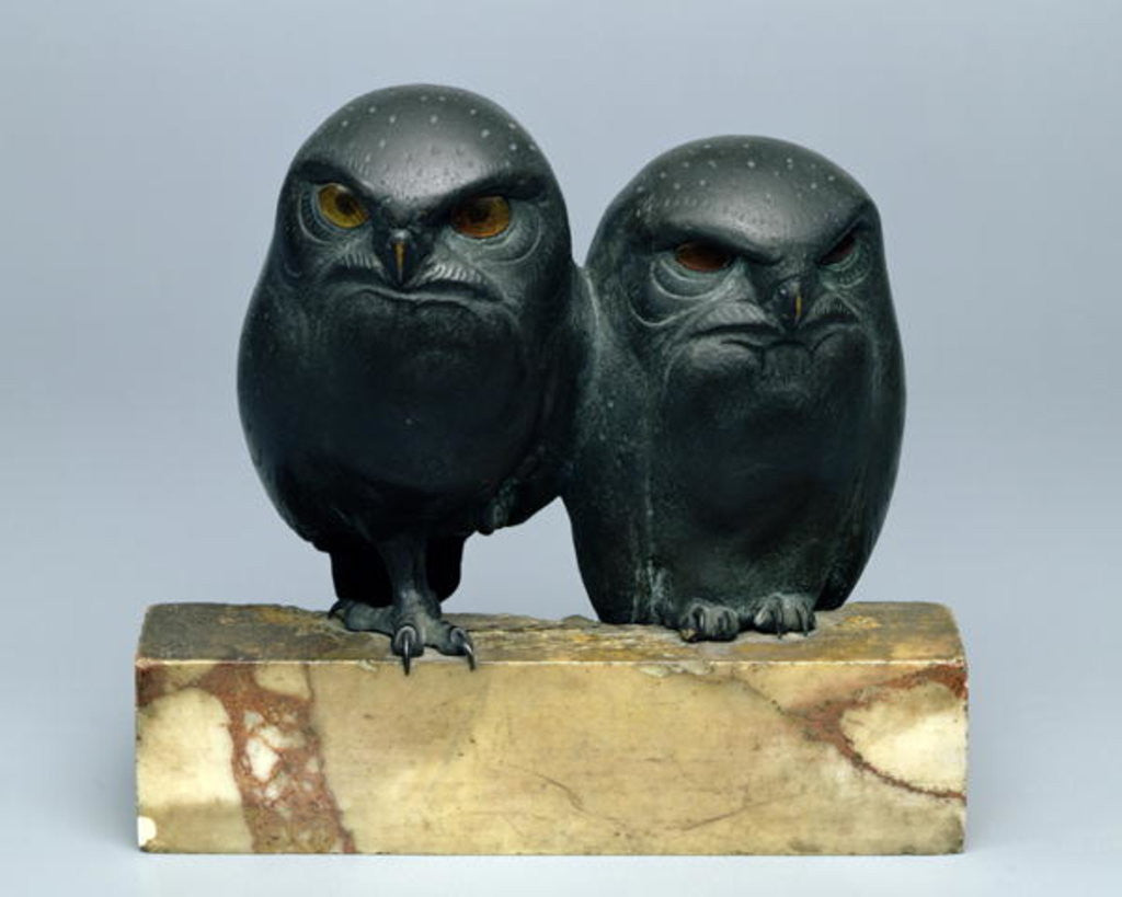 Detail of Two Owls by August Gaul