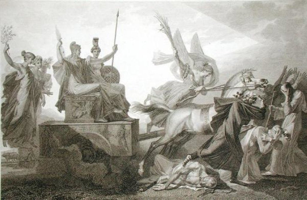 Detail of Republique Francais, engraved by Jacques Louis Copia by Alexandre Evariste Fragonard