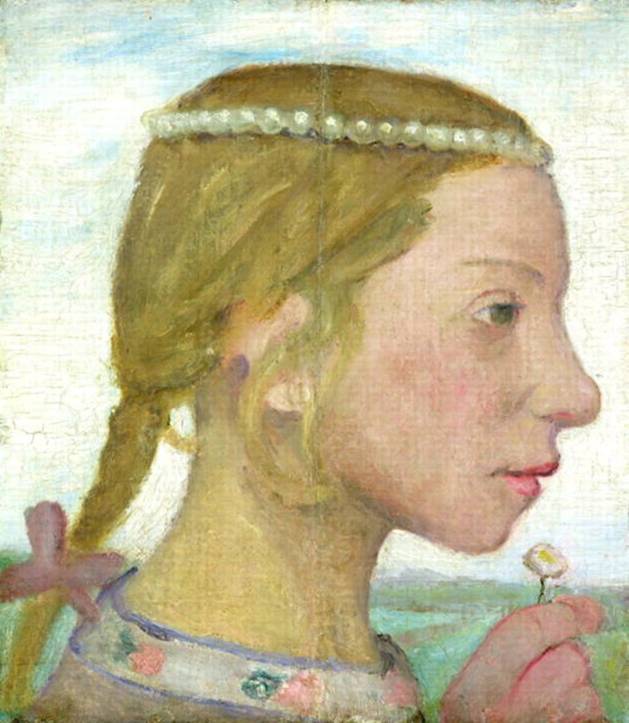 Detail of A Young Girl by Paula Modersohn-Becker