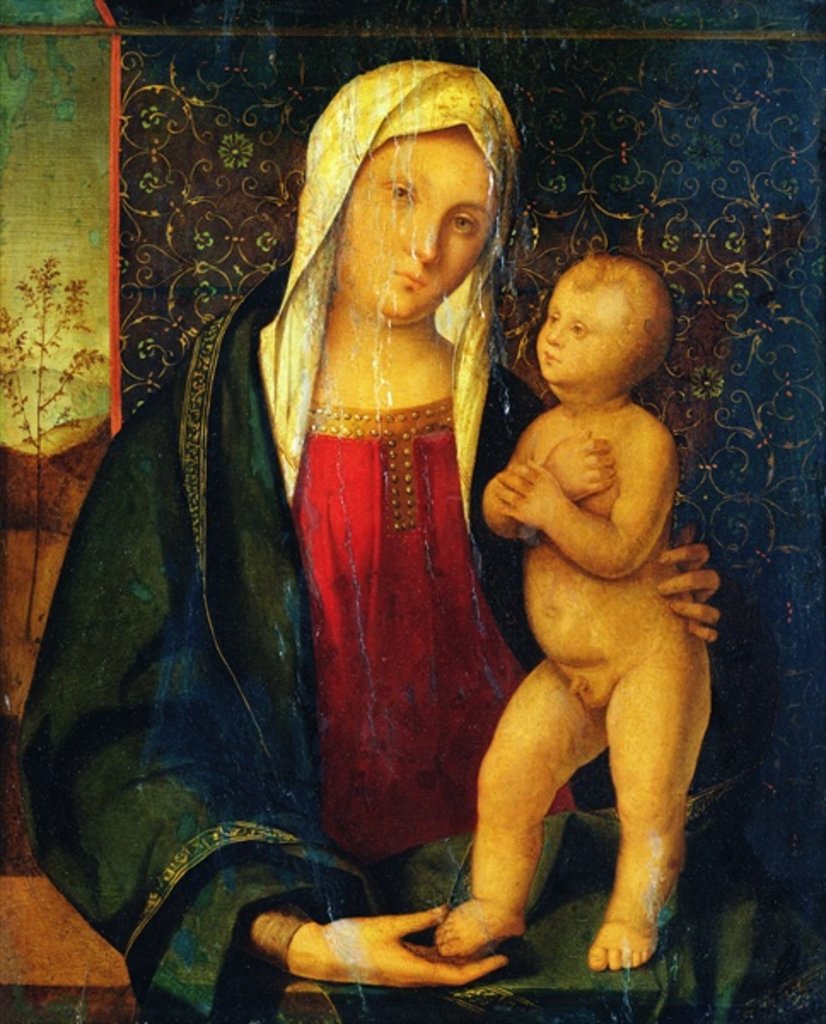 Detail of Madonna and Child by Boccaccio Boccaccino