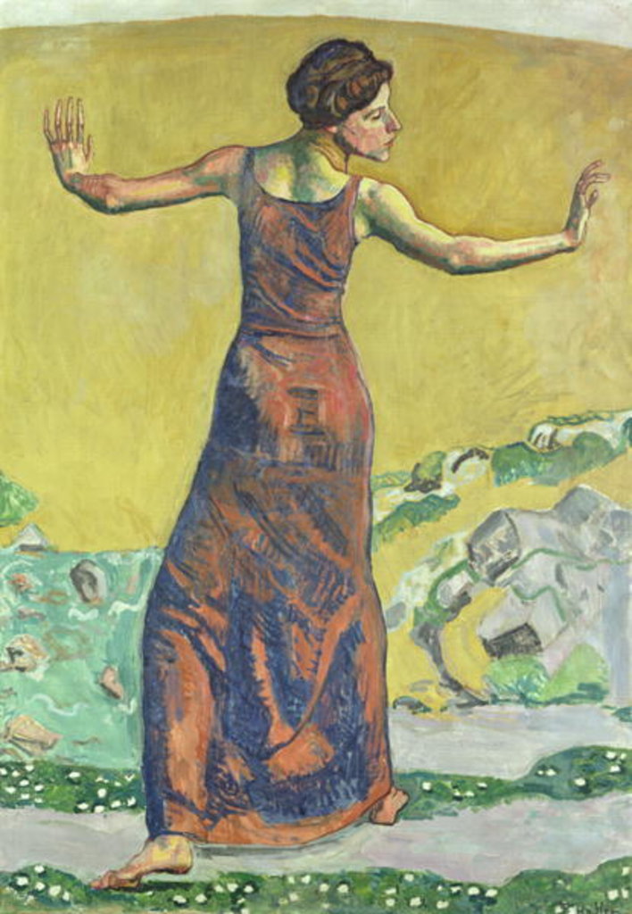 Detail of Femme Joyeuse by Ferdinand Hodler