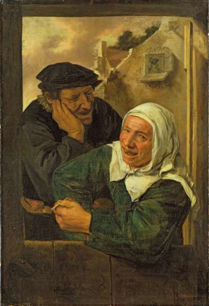 Detail of Old Couple by Harmen Hals