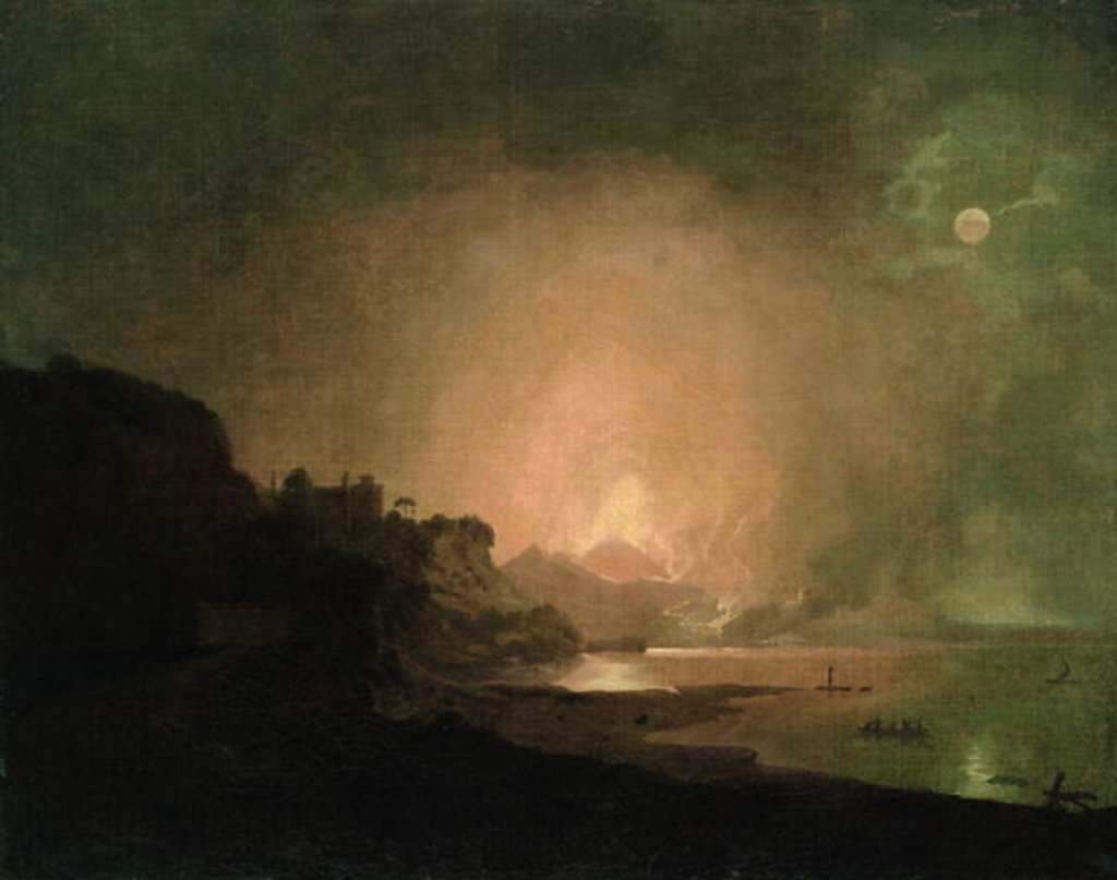 Detail of The Eruption of Mount Vesuvius by Joseph Wright of Derby