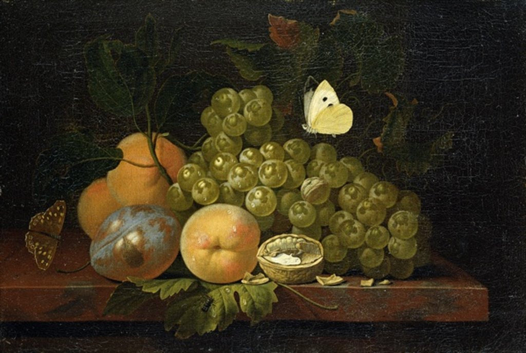 Detail of Fruit Study by Ernst Stuven