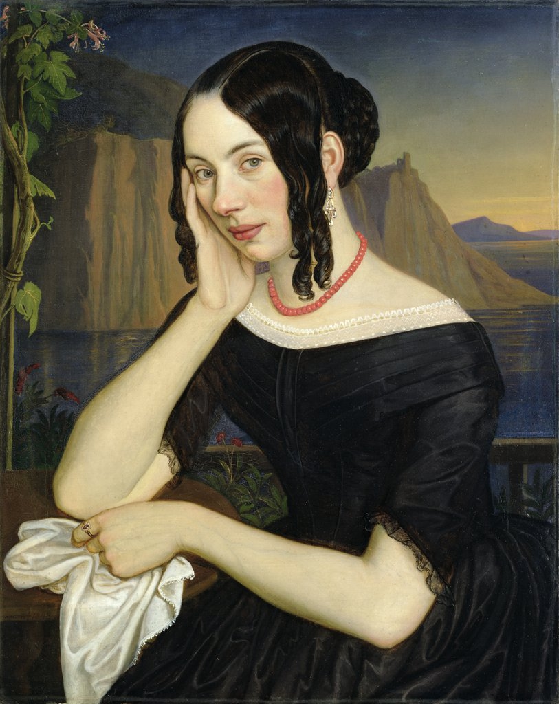 Detail of Katharina Kern of Sterzing, 1842 by Rudolph Friedrich Wasmann