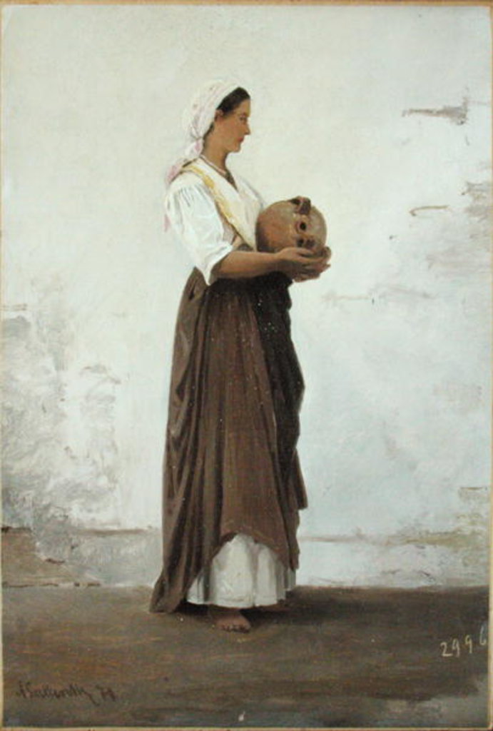 Girl from Capri, 1871 by Ascan Lutteroth