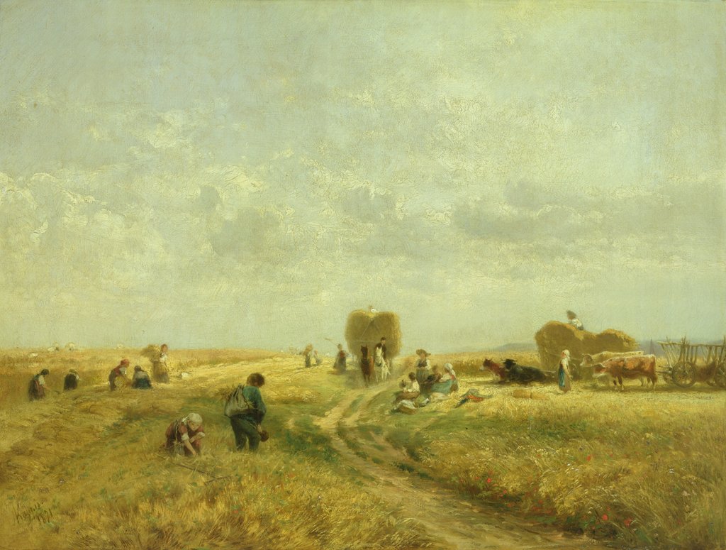 Detail of Harvest Time, 1871 by Albert Kappis