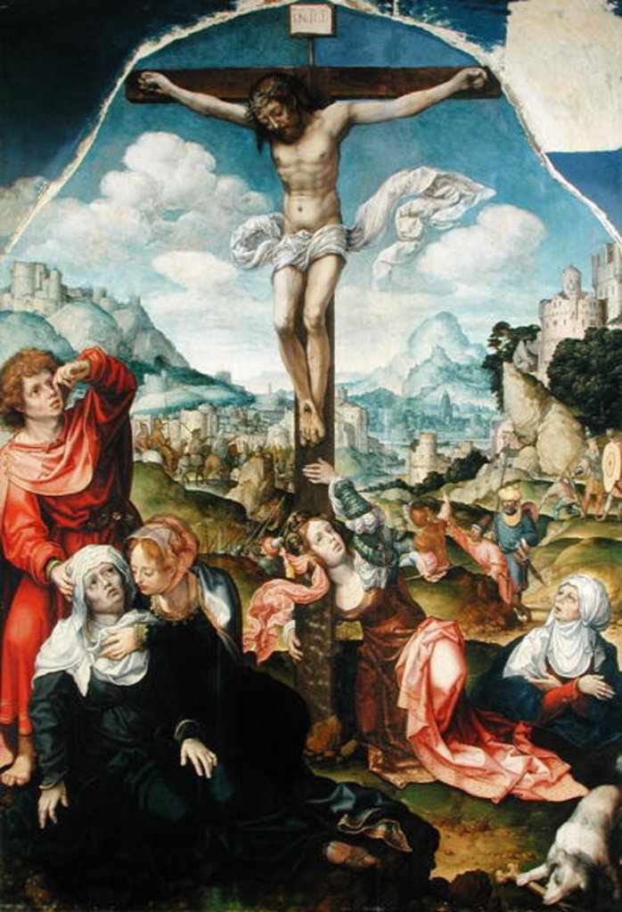 Detail of The Crucifixion by Jan Gossaert
