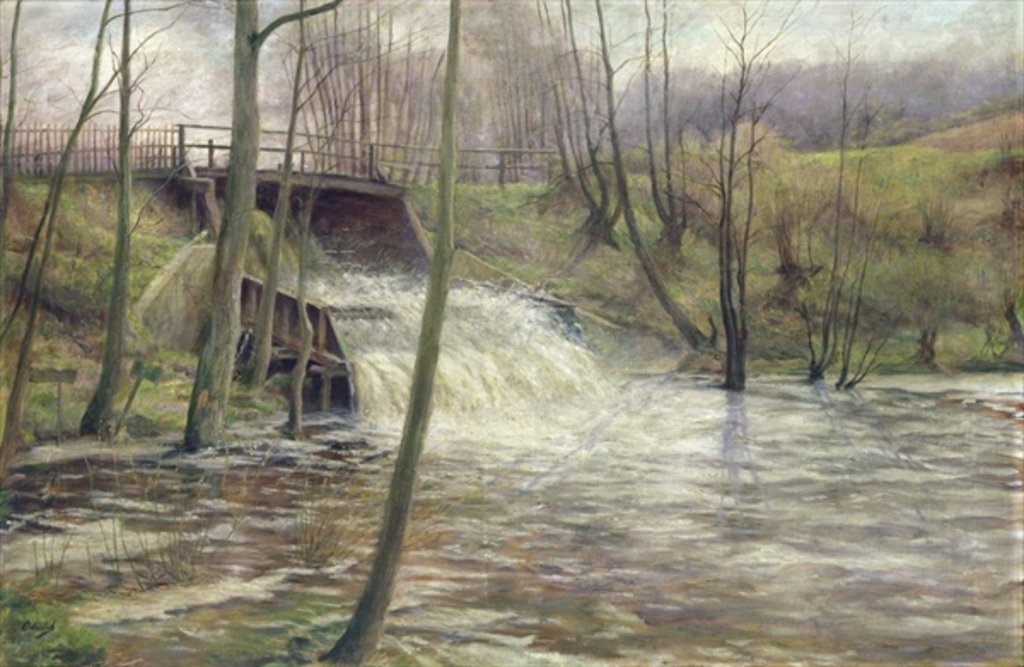 Detail of A Mill Stream by Karl Oderich