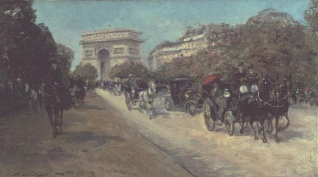 Detail of Boulevard in Paris by Georges Stein