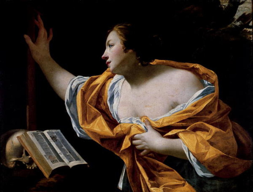 Detail of The Penitent Magdalene by Simon Vouet