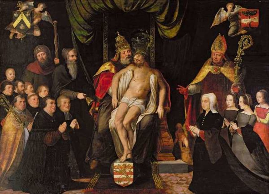 Detail of The Trinity by Flemish School