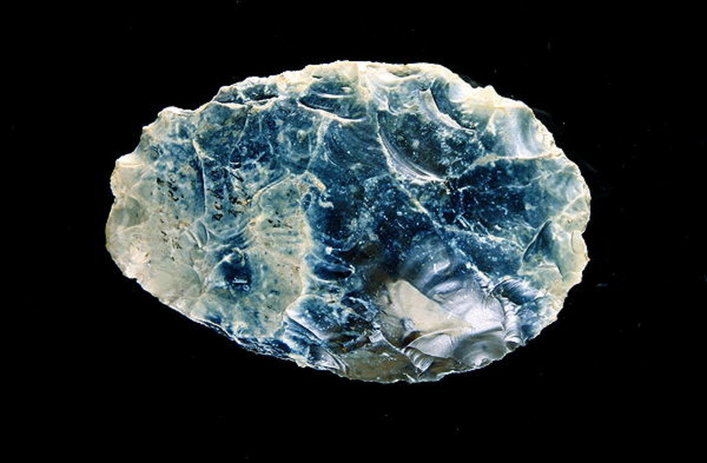 Detail of Acheulean Biface flint, Lower Palaeolithic by Prehistoric Prehistoric