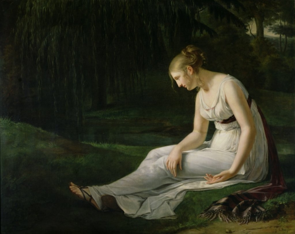 Detail of Melancholy, 1801 by Constance Marie Charpentier