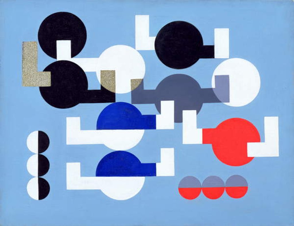 Detail of Composition of Circles and Overlapping Angles, 1930 by Sophie Taeuber-Arp