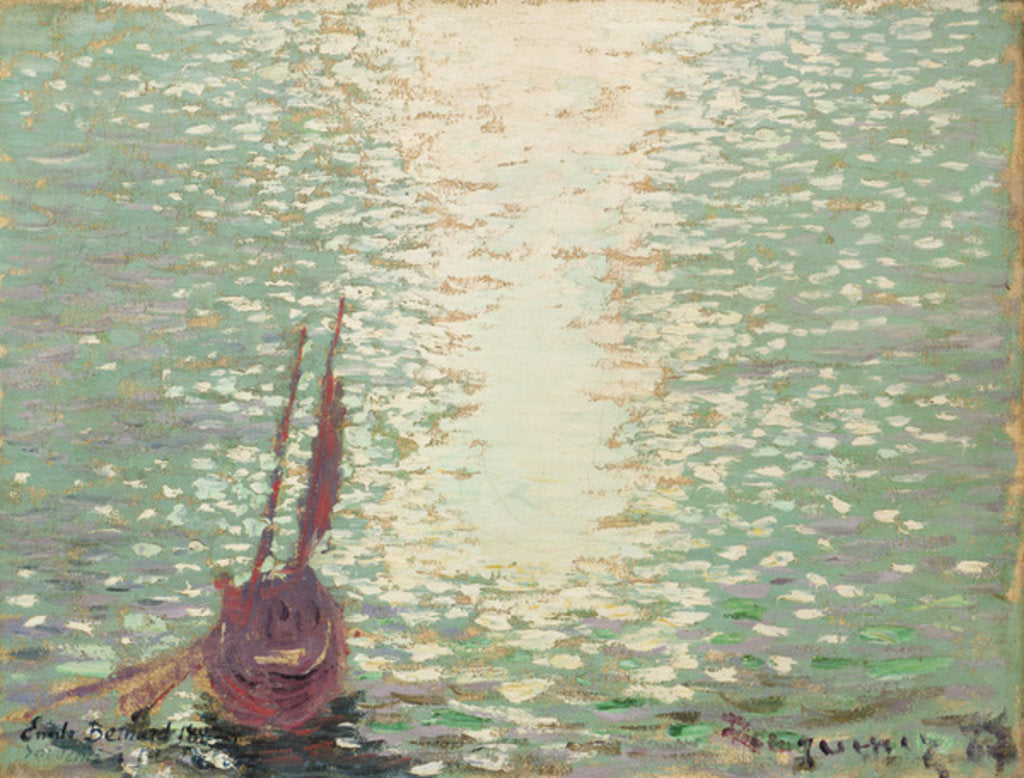 Detail of Douarnenez, Reflections on the Sea, 1887 by Emile Bernard