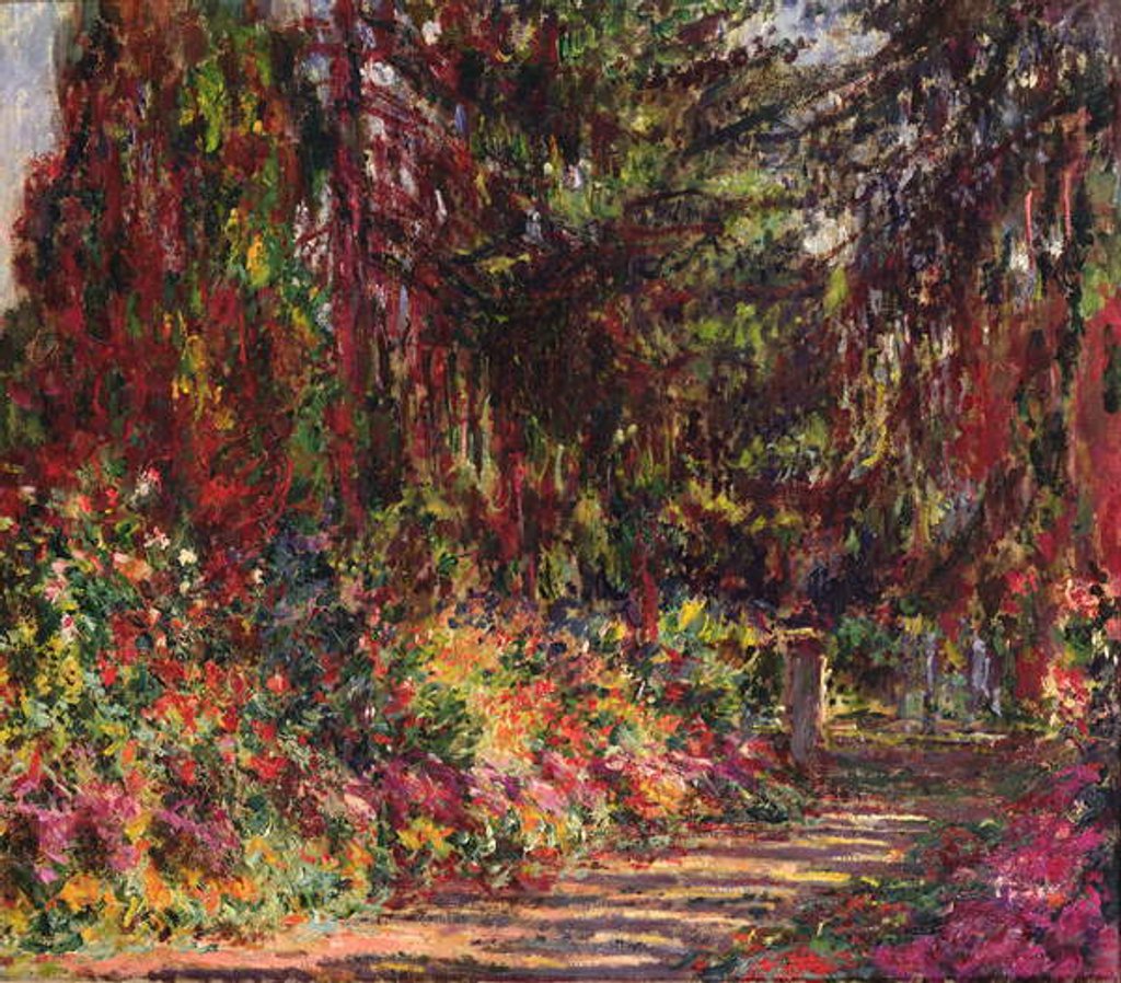 Detail of The Garden Path at Giverny, 1902 by Claude Monet