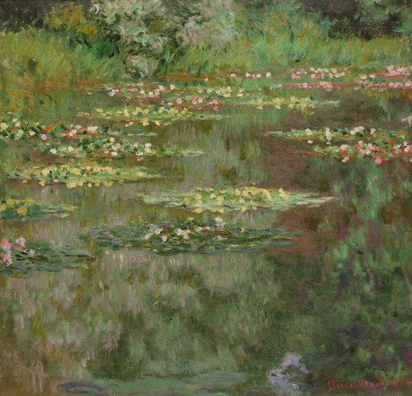 Detail of Waterlilies or The Water Lily Pond 1904 by Claude Monet