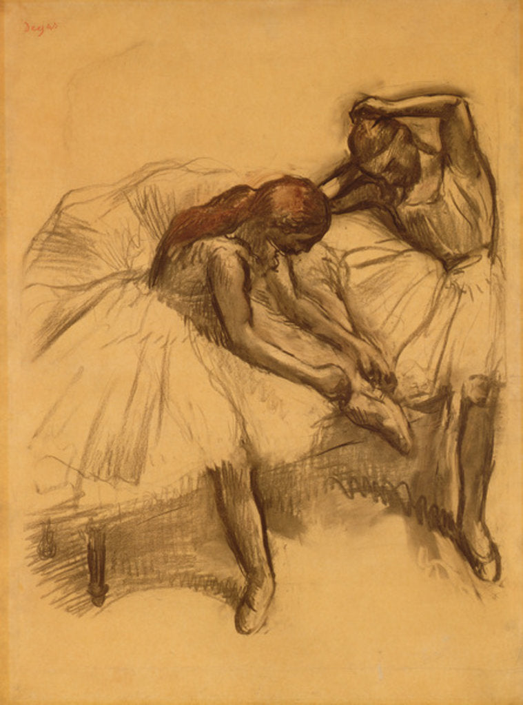 Detail of Two Dancers, 1905 by Edgar Degas