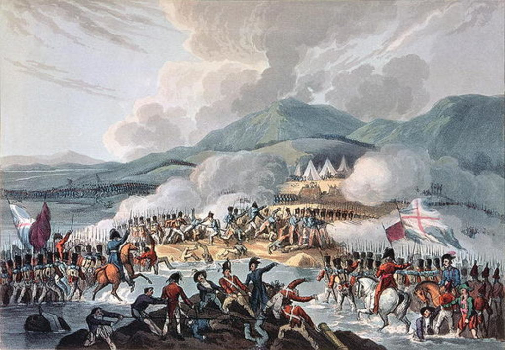 Detail of Battle of the Bidassoa, 9th October, 1813: engraved by Daniel Havell by William Heath
