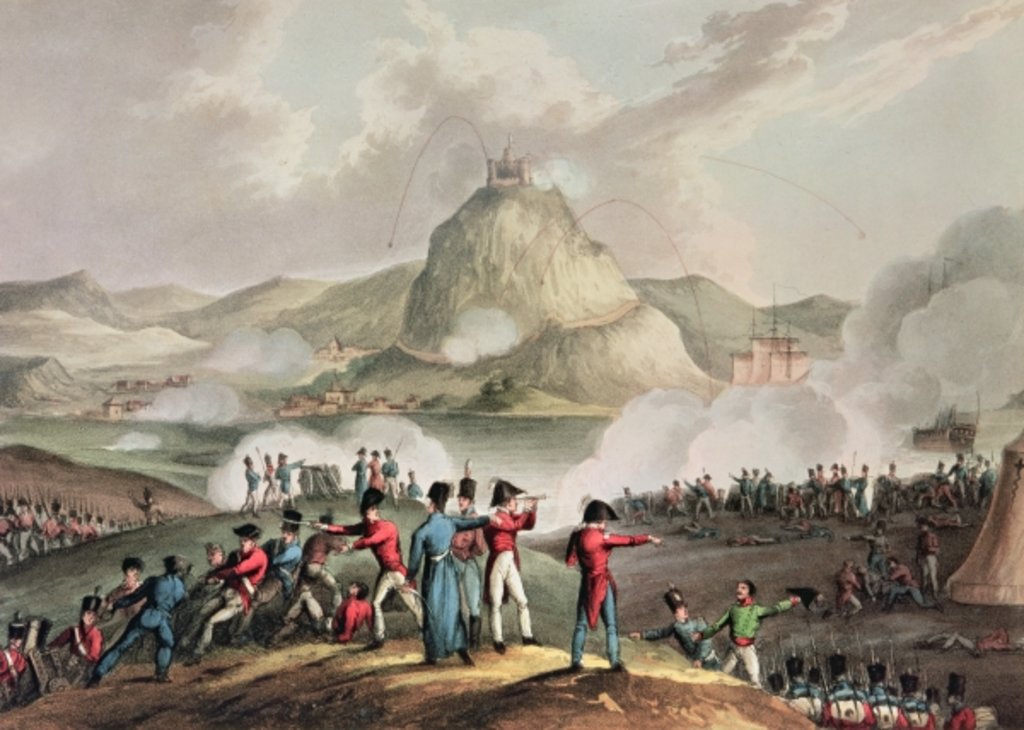 Detail of Siege of San Sebastian, July 1813 by William (after) Heath