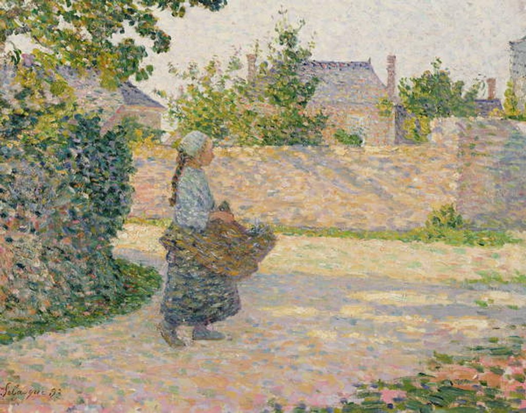 Detail of Peasant Girl Returning to the Village, 1893 by Henri Lebasque
