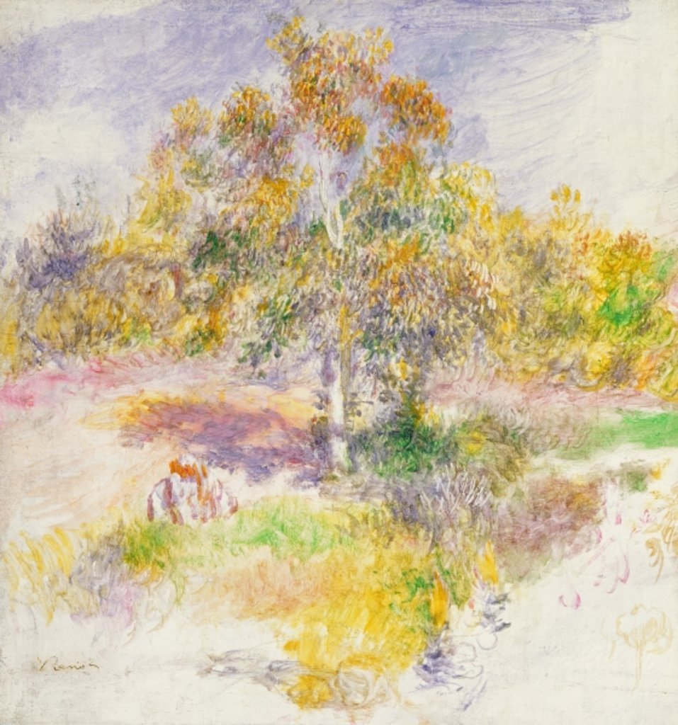 Detail of The Clearing by Pierre Auguste Renoir