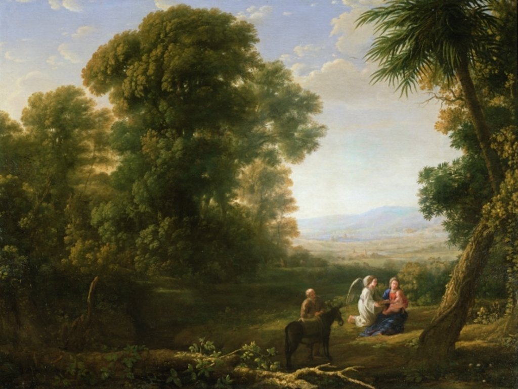 Detail of The Rest on the Flight into Egypt, 1635-6 by Claude Lorrain