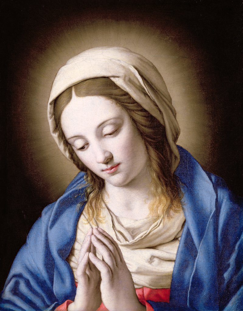 Detail of The Madonna Praying by Il Sassoferrato
