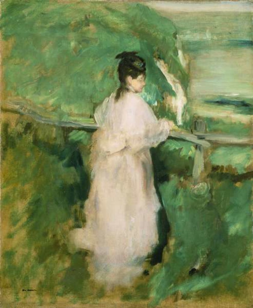 Detail of The Woman on the Cliff by Eva Gonzales