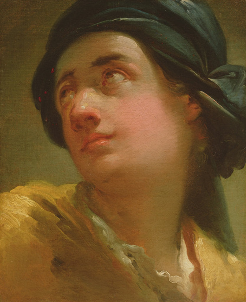 Detail of Study of the head of a youth by Ubaldo Gandolfi