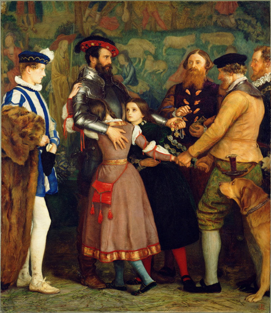 Detail of The Ransom by Sir John Everett Millais