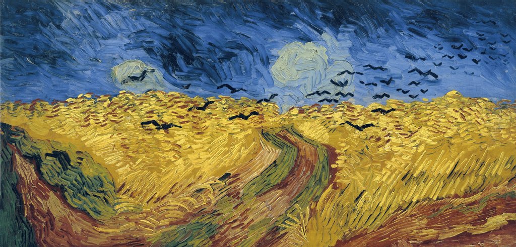 Detail of Wheatfield with Crows by Vincent van Gogh
