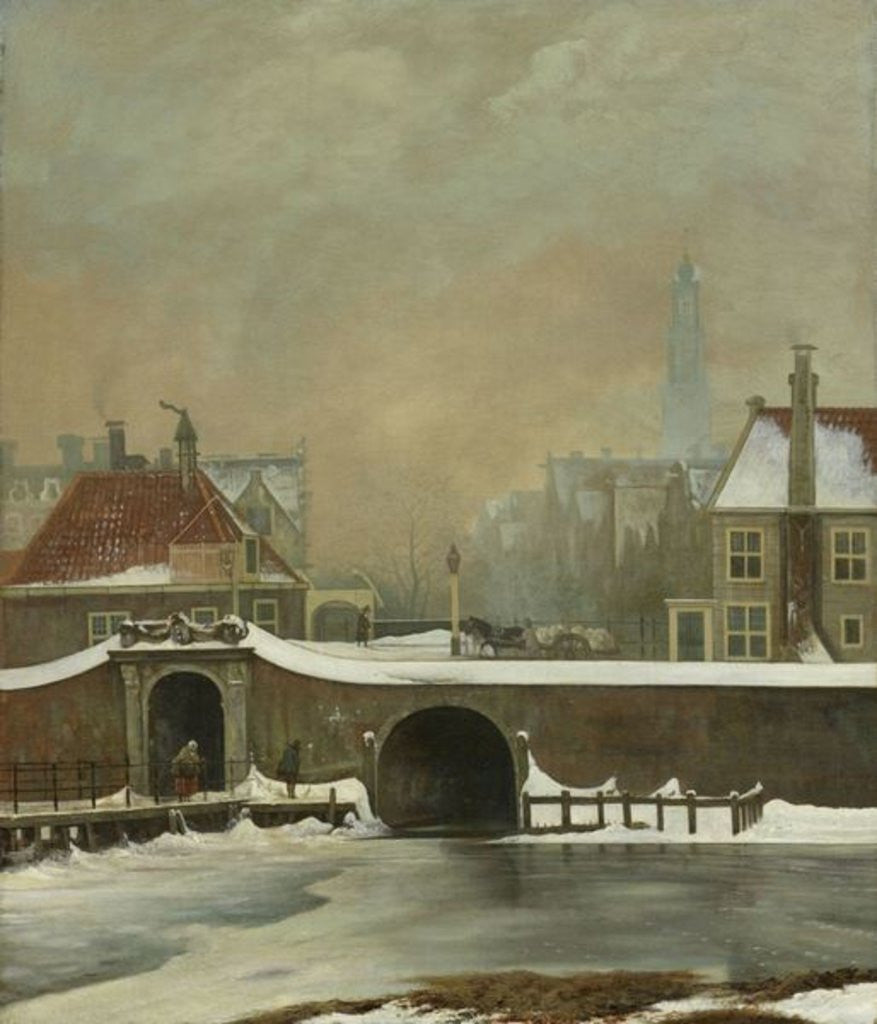 Detail of The Raampoortje in Amsterdam by Wouter Johannes van Troostwijk