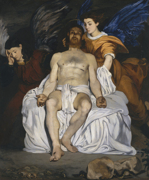 Detail of The Dead Christ with Angels by Edouard Manet
